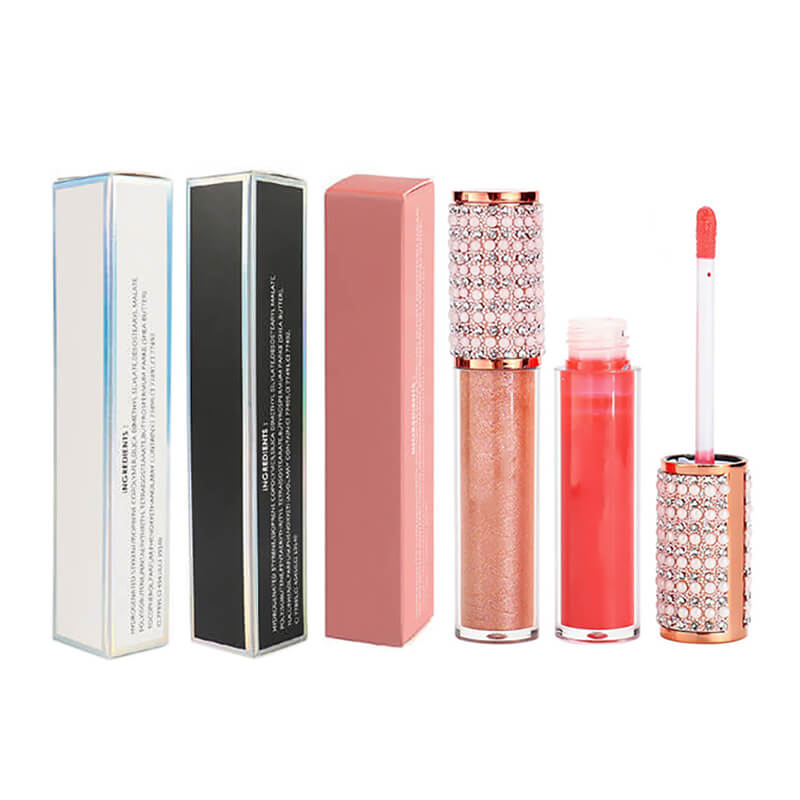 40 color lip gloss nude lip tint high pigment plumping diamond gold tube