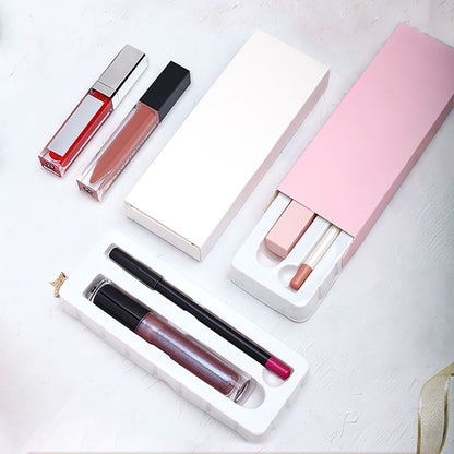 65 Color Lip Gloss And Lip Liner Set 2 In 1 Lip Kit Moisturizing High Pigmented