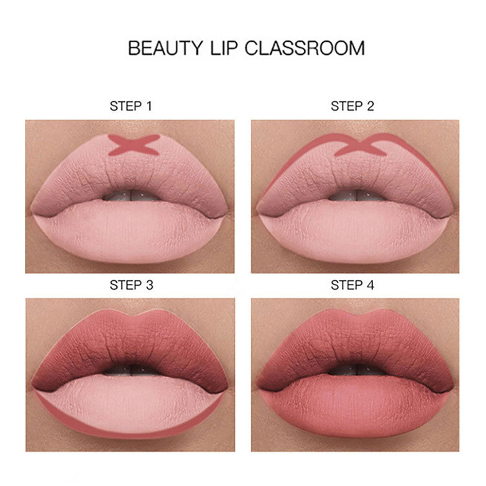 65 Color Lip Gloss And Lip Liner Set 2 In 1 Lip Kit Moisturizing High Pigmented