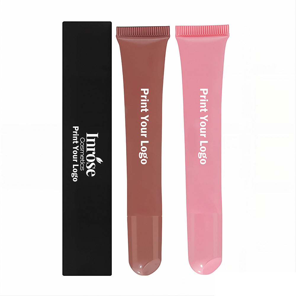 8 Color Peptide Lip Gloss Vitamin E Lip Plumping Oil Moisturizing Lip Glaze