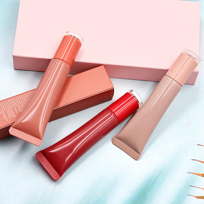 8 Color Lip Plumping Lip Gloss Moisturizing Natural Lip Balm Vegan Cruelty Free