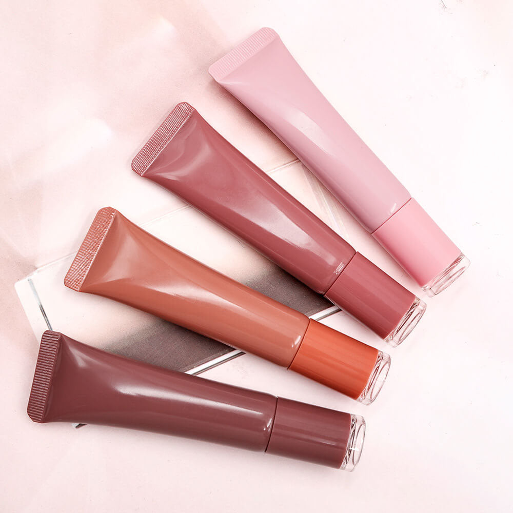 8 Color Lip Plumping Lip Gloss Moisturizing Natural Lip Balm Vegan Cruelty Free