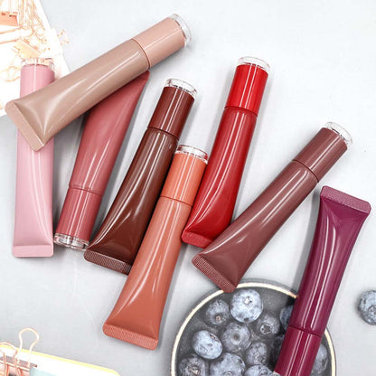 8 Color Lip Plumping Lip Gloss Moisturizing Natural Lip Balm Vegan Cruelty Free