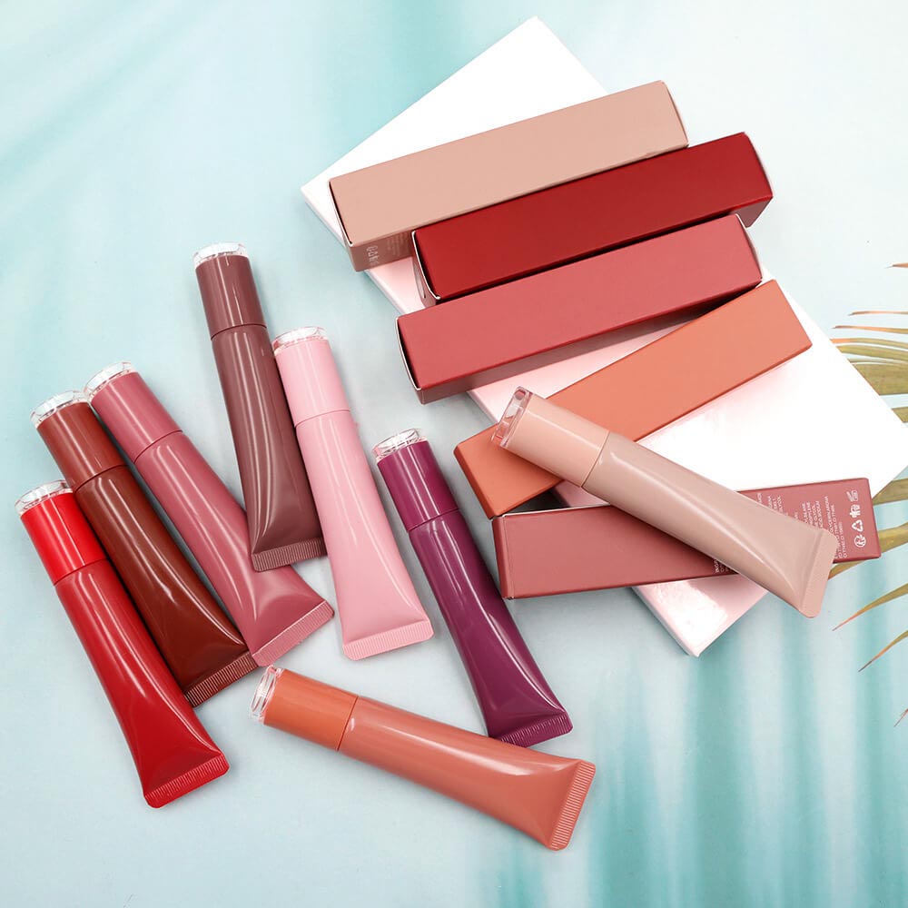 8 Color Lip Plumping Lip Gloss Moisturizing Natural Lip Balm Vegan Cruelty Free