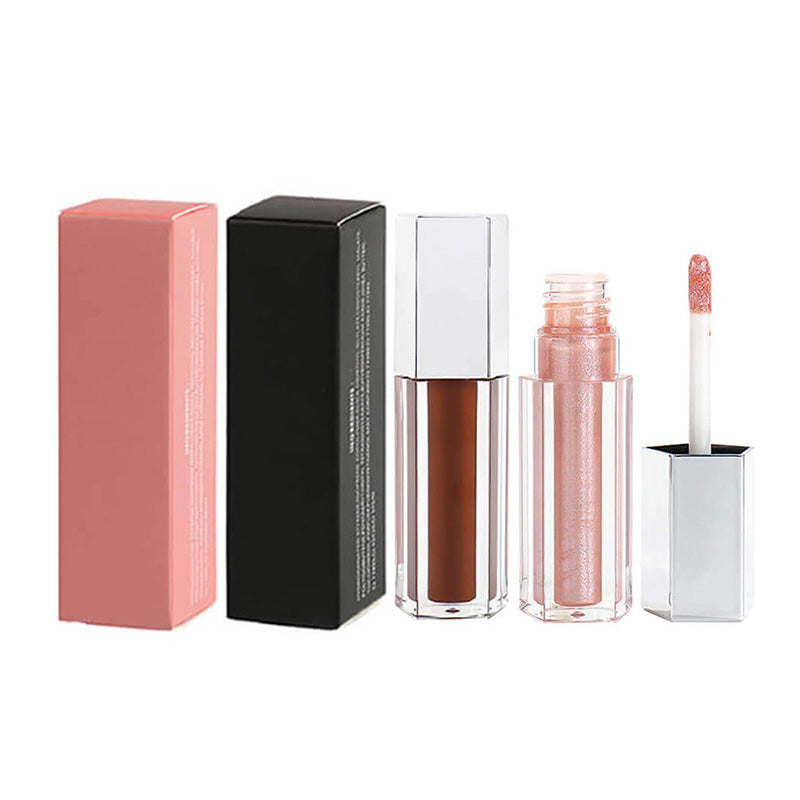 40 teintes de gloss nude scintillant, tube argenté longue tenue (couleurs 01 à 30)