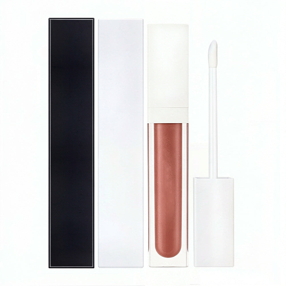 39 Color Nude Lip Gloss High Pigmented Glossy Vegan Long Lasting White Tube