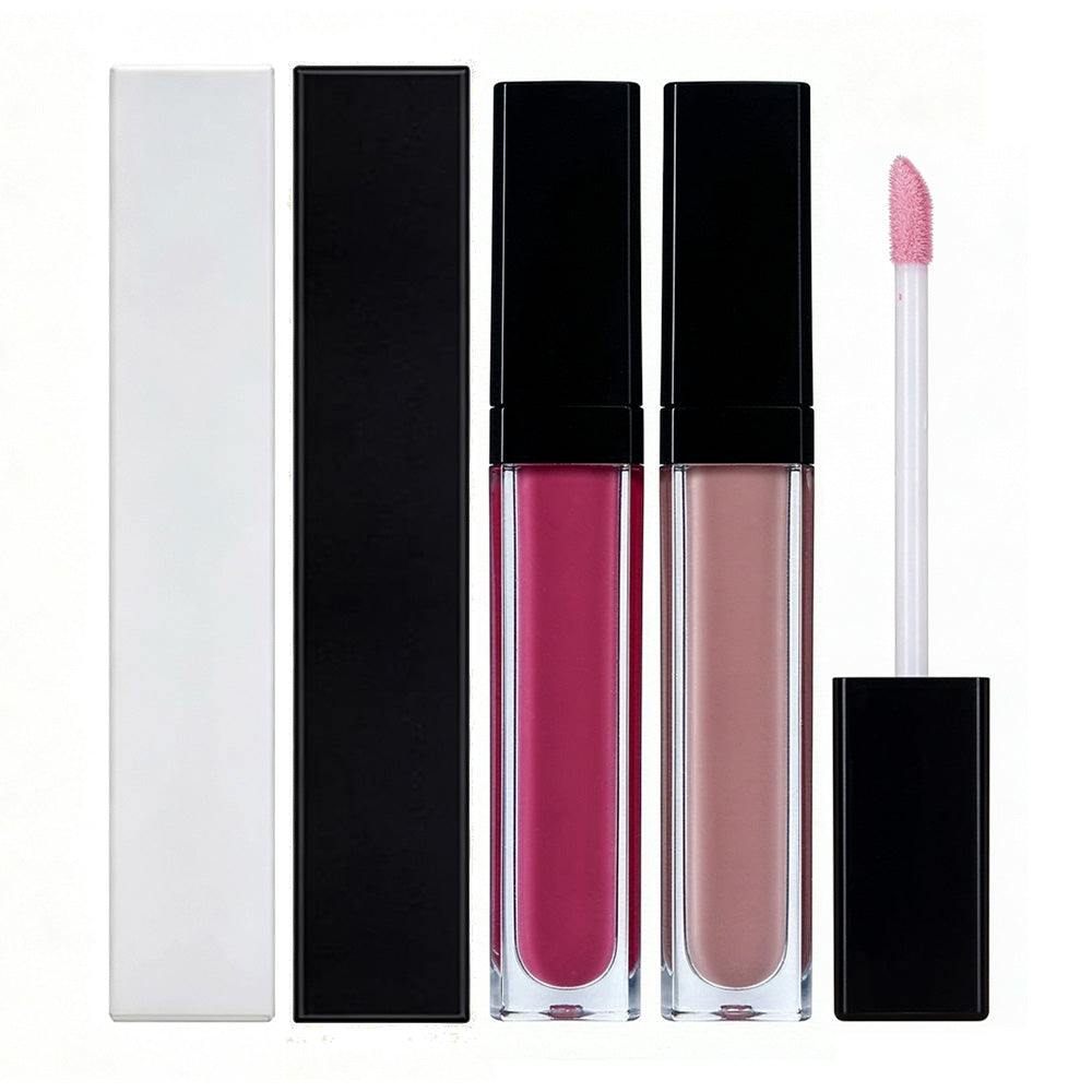 39 teintes de gloss nude, hautement pigmenté, végan, longue tenue, tube noir (couleurs 01 à 33)