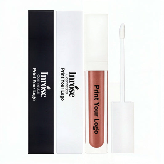 39 Color Nude Lip Gloss High Pigmented Glossy Vegan Long Lasting White Tube