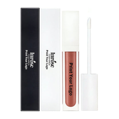 39 Color Nude Lip Gloss High Pigmented Glossy Vegan Long Lasting White Tube