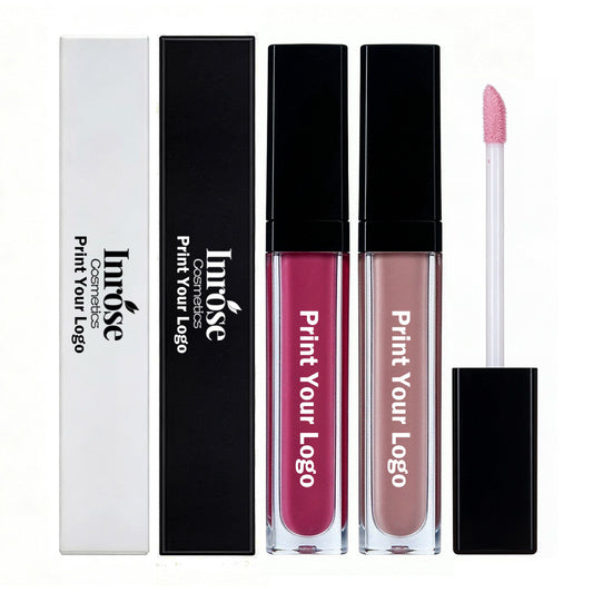 39 Color Nude Lip Gloss High Pigmented Vegan Glossy Long Lasting Black Tube