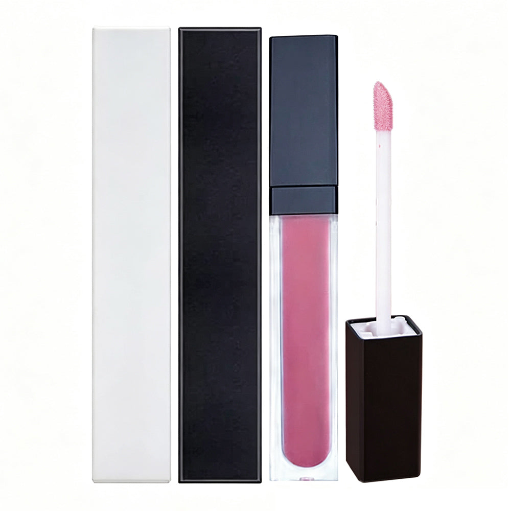 39 Color Nude Lip Gloss High Pigmented Vegan Glossy Long Lasting Black Tube