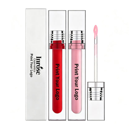 New 6 Color Lip Gloss Nude Lip Glaze Long Lasting High Pigmented Private Label