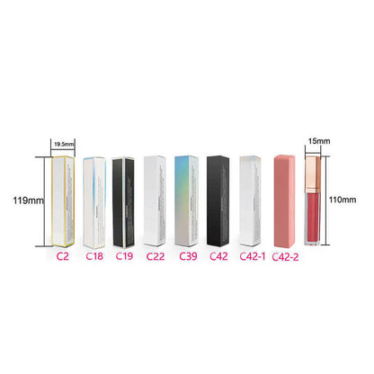 40 Color Lip Gloss Nude Shimmer Lip Glaze Moisturizing High Pigmented Gold Tube