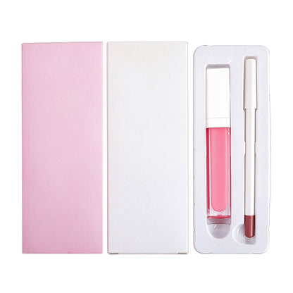 65 Color Lip Gloss and Lip Liner Set 2 In 1 Lip Kit Moisturizing High Pigmented