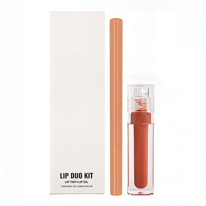 8-Color Lip Liner & Lip Glaze Set High-Shine Long-Lasting Vegan Lip Duo Kit