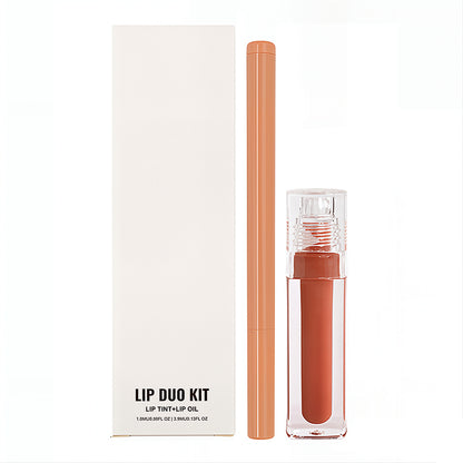 8-Color Lip Liner & Lip Glaze Set High-Shine Long-Lasting Vegan Lip Duo Kit