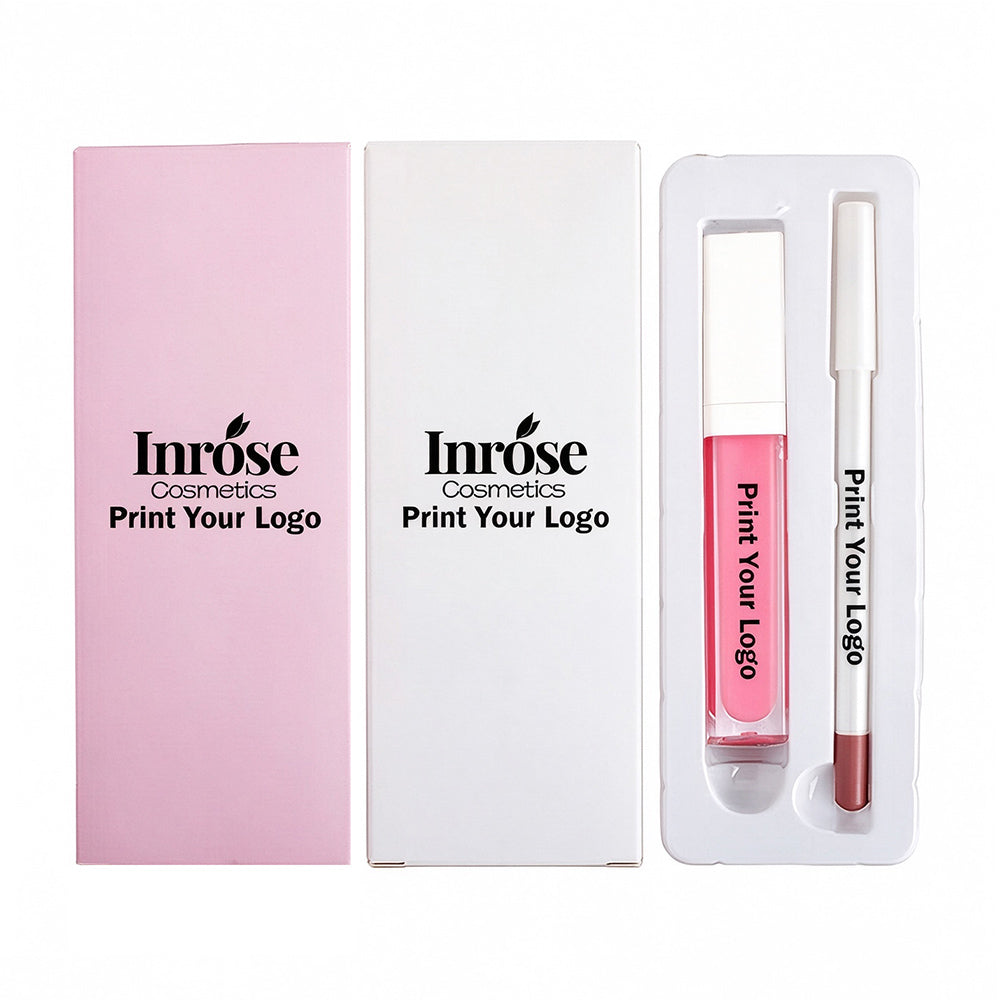 65 Color Lip Gloss and Lip Liner Set 2 In 1 Lip Kit Moisturizing High Pigmented