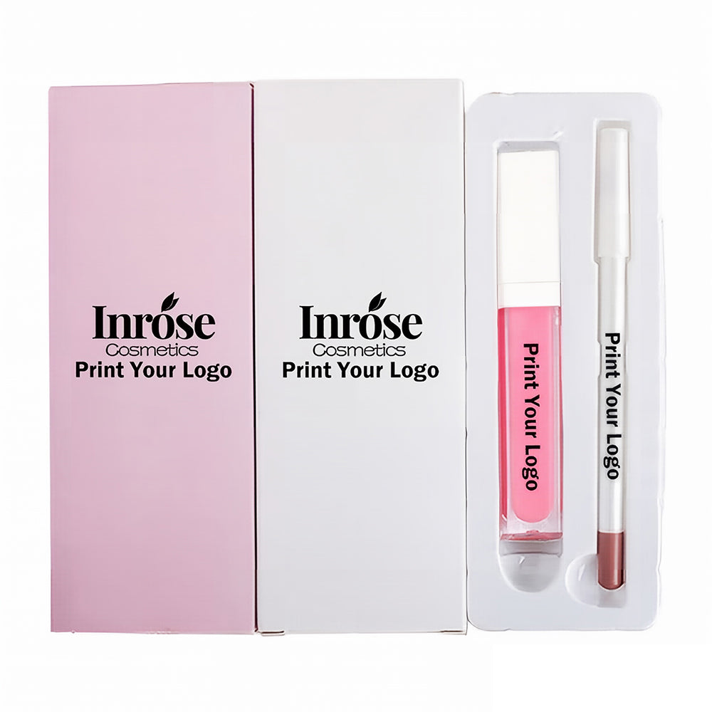 65 Color Lip Gloss And Lip Liner Set 2 In 1 Lip Kit Moisturizing High Pigmented