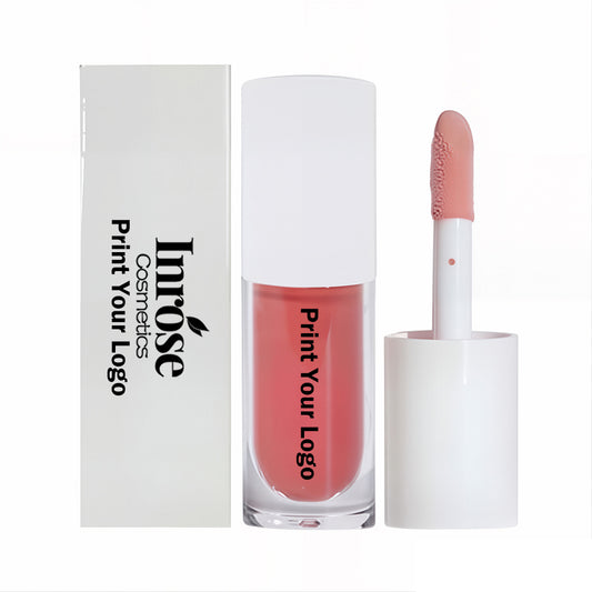 28 Color Nude Lip Gloss Lip Glaze High Pigmented Moisturizing Short Fat Tube