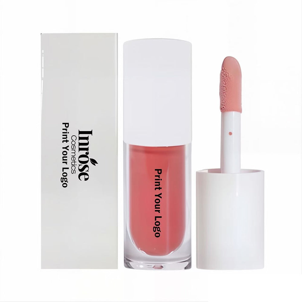 28 Color Nude Lip Gloss Lip Glaze High Pigmented Moisturizing Short Fat Tube