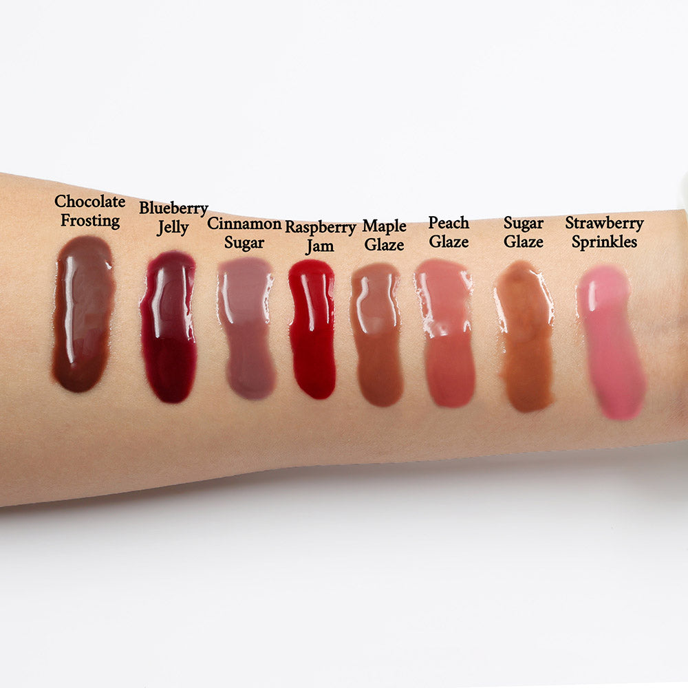 8 Color Lip Plumping Lip Gloss Moisturizing Natural Lip Balm Vegan Cruelty Free