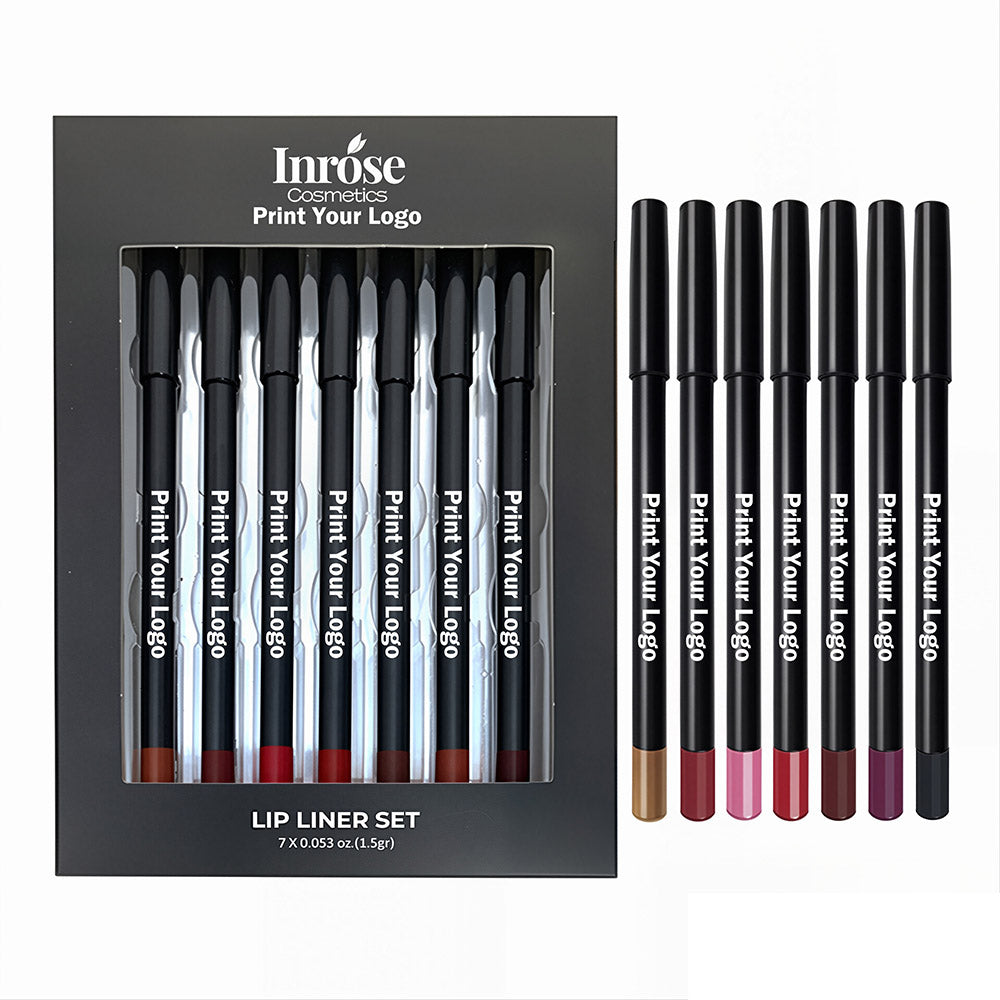 7-Piece Lip Kit Matte Lip Liner & Lipstick Set Waterproof Long Lasting Vegan