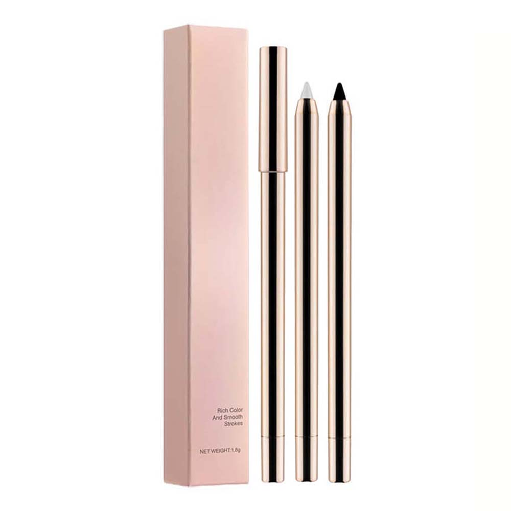 4 color eyeliner gel eye line pen automatic extendable waterproof long-lasting