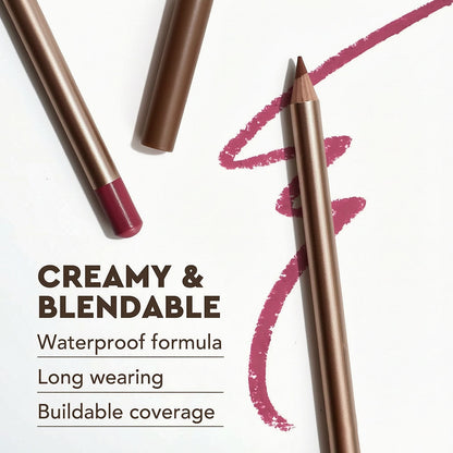 13 Color Matte Lip Liner Nude Wooden Lipstick Waterproof Long-Lasting Vegan