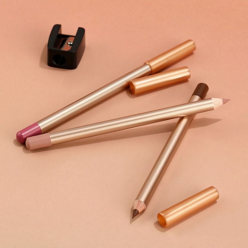 13 Color Matte Lip Liner Nude Wooden Lipstick Waterproof Long-Lasting Vegan