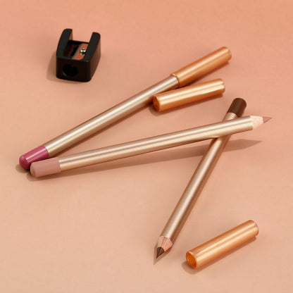 13 Color Matte Lip Liner Nude Wooden Lipstick Waterproof Long-Lasting Vegan