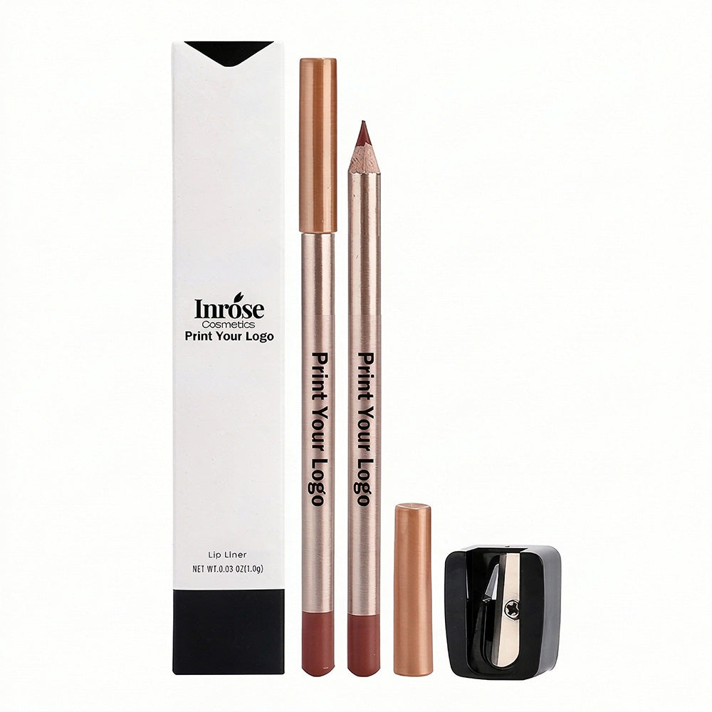 13 Color Matte Lip Liner Nude Wooden Lipstick Waterproof Long-Lasting Vegan