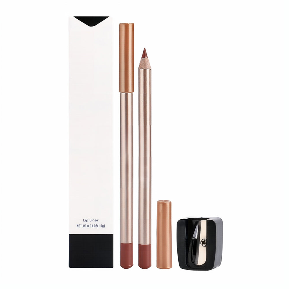 13 Color Matte Lip Liner Nude Wooden Lipstick Waterproof Long-Lasting Vegan