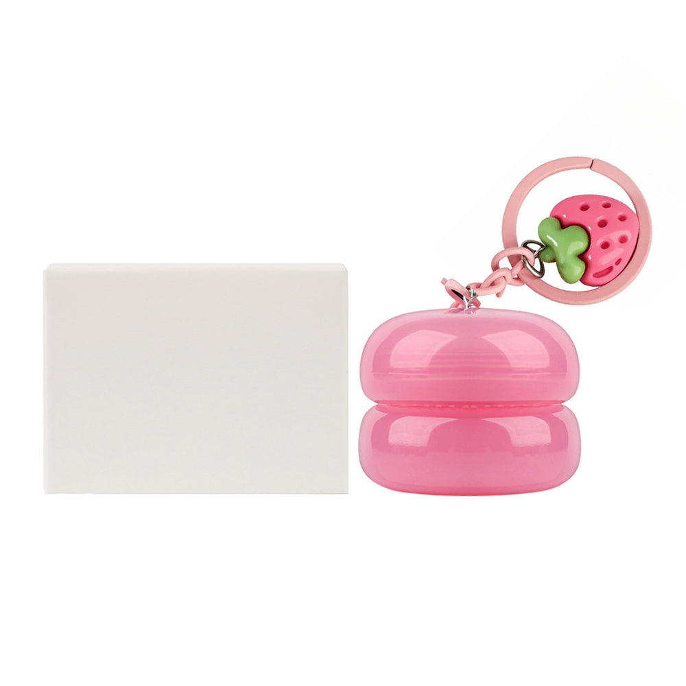 5 Flavors Cute Lip Mask Jar Charm Keychain Lip Cream Moisturizing Fruit Lip Care