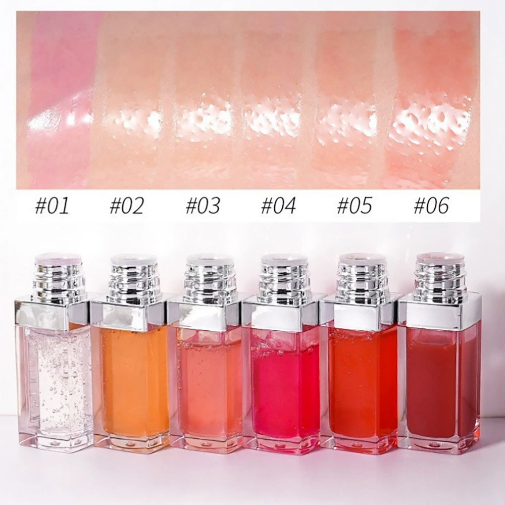 6 Color Lip Oil Lip Plumping Oil Pouty Moisturizing Nourishing Glossy