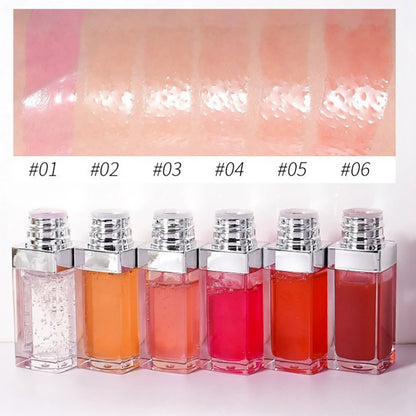 6 Color Lip Oil Lip Plumping Oil Pouty Moisturizing Nourishing Glossy