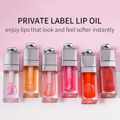 6 Color Lip Oil Lip Plumping Oil Pouty Moisturizing Nourishing Glossy
