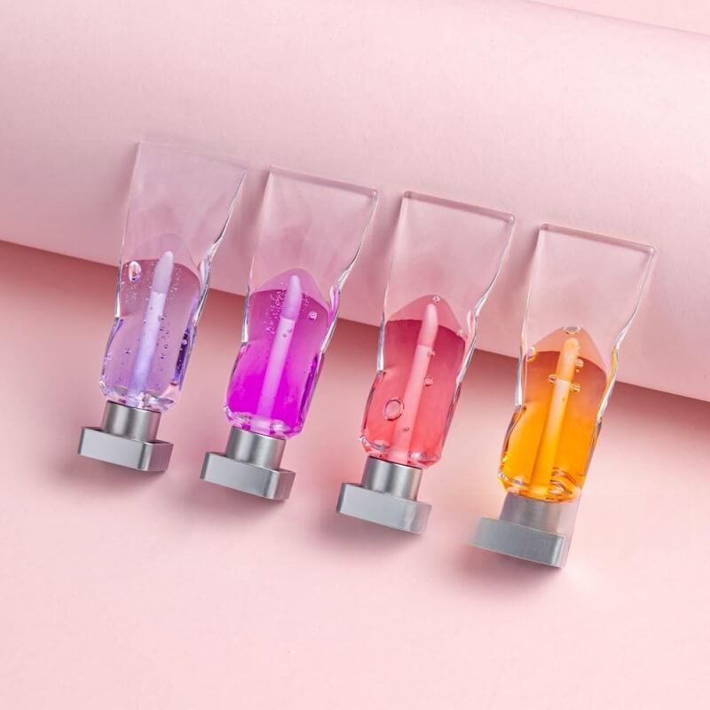 10 color lip oil natural fruit clear lipgloss lip plumping cruelty free private label
