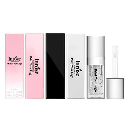 34 colors lip oil fruit lip gloss lip plumping oil vegan moisturizing silver-plated tube