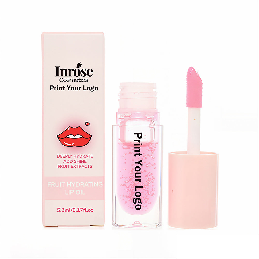 5 Colors Fruity Lip Oil Moisturizing Lip Balm Lip Plumping Oil Vegan