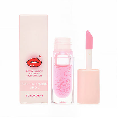 5 Colors Fruity Lip Oil Moisturizing Lip Balm Lip Plumping Oil Vegan