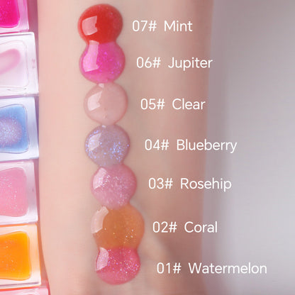 13 Color Lip Oil Clear Lip Gloss Fruit Lip Plumping Oil Temperature Changing