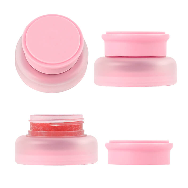 Strawberry lip scrub exfoliating nourishing protective lip care