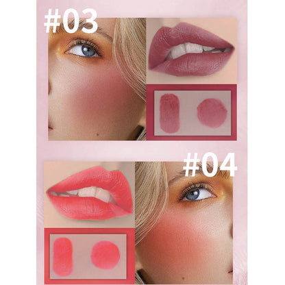 6 Color Lip Tint Lip Gloss Lip Stain Cheek Blush High Pigmented Long Lasting