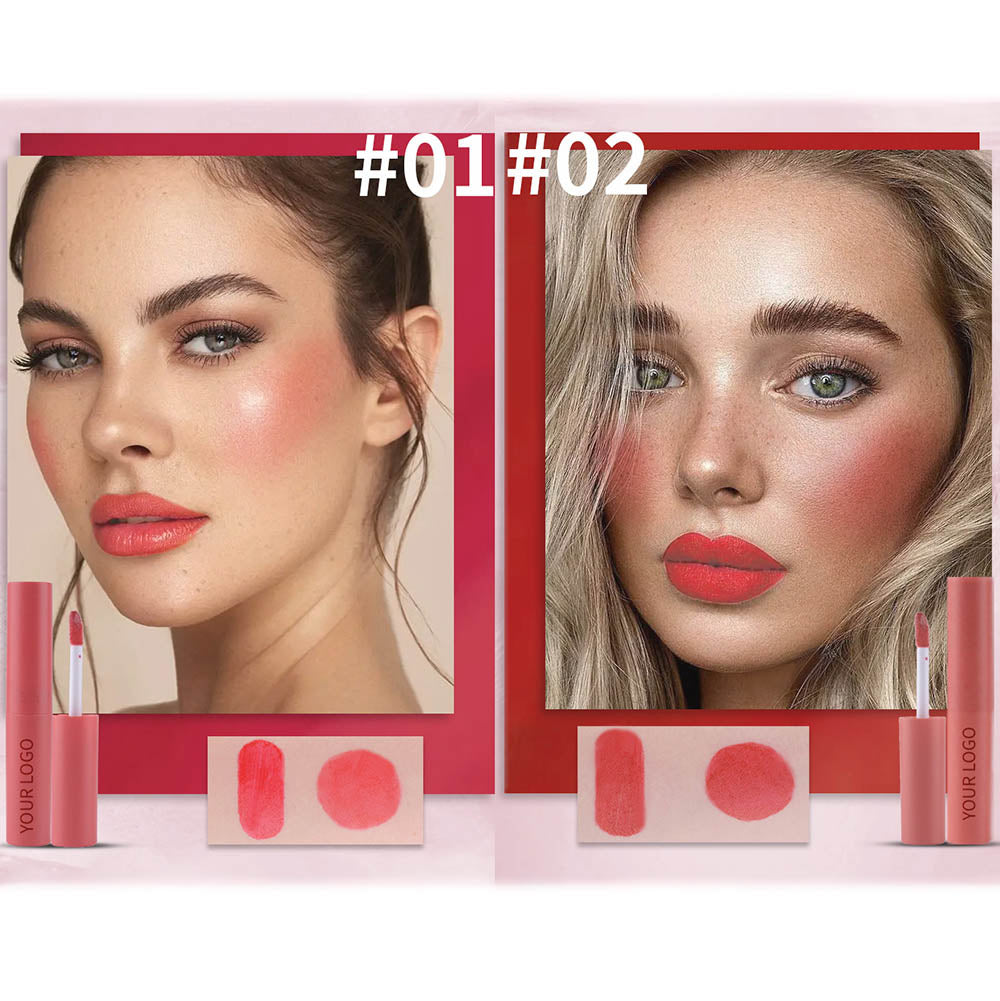 6 Color Lip Tint Lip Gloss Lip Stain Cheek Blush High Pigmented Long Lasting