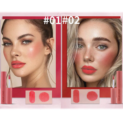 6 Color Lip Tint Lip Gloss Lip Stain Cheek Blush High Pigmented Long Lasting