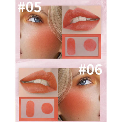 6 Color Lip Tint Lip Gloss Lip Stain Cheek Blush High Pigmented Long Lasting