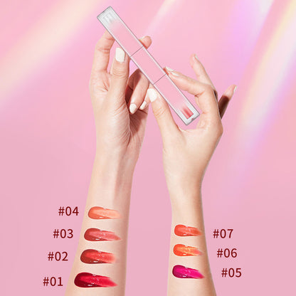 7 Color Duo Lip Gloss Double-Ended Lip Tint & Lip Oil Long Lasting Vegan