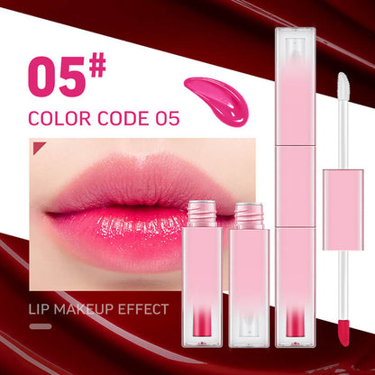 7 color lip gloss double-ended lip tint & lip oil long lasting vegan