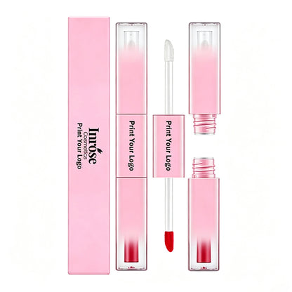 7 Color Duo Lip Gloss Double-Ended Lip Tint & Lip Oil Long Lasting Vegan