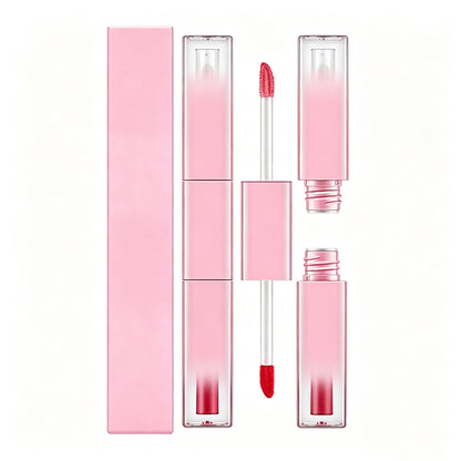 7 Color Duo Lip Gloss Double-Ended Lip Tint & Lip Oil Long Lasting Vegan